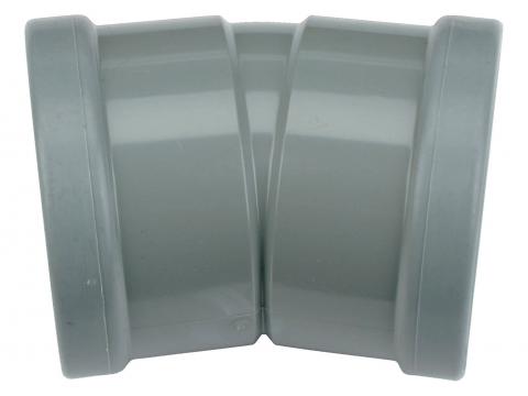 PVC COUDE BENOR SN4 GRIS 15° 2XFEMELLE Ø125