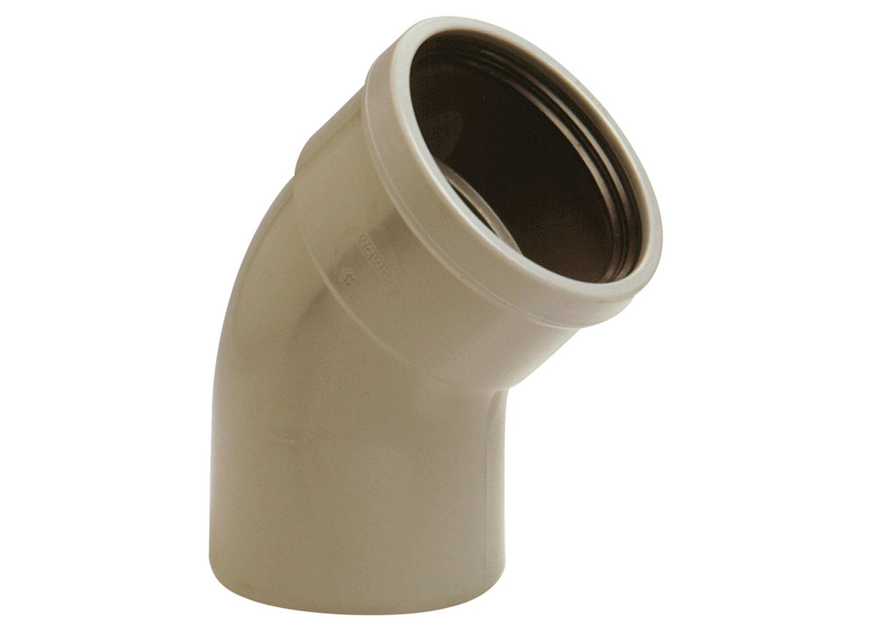 PVC COUDE BENOR GRIS 45° MALE/FEMELLE
