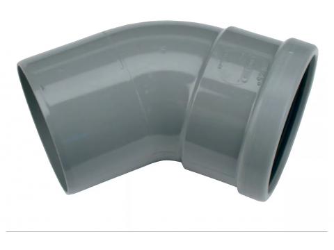 PVC BOCHT BENOR SN4 GRIJS 45° MOF/SPIE Ø315