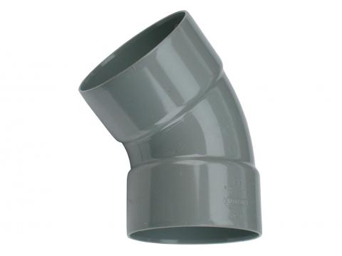 PVC COUDE BENOR GRIS 45° 2XFEMELLE Ø75