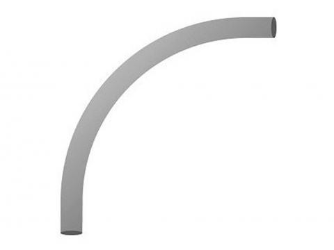 PVC DOORVOERBOCHT GRIJS 90° Ø110 1350X1350 R1100