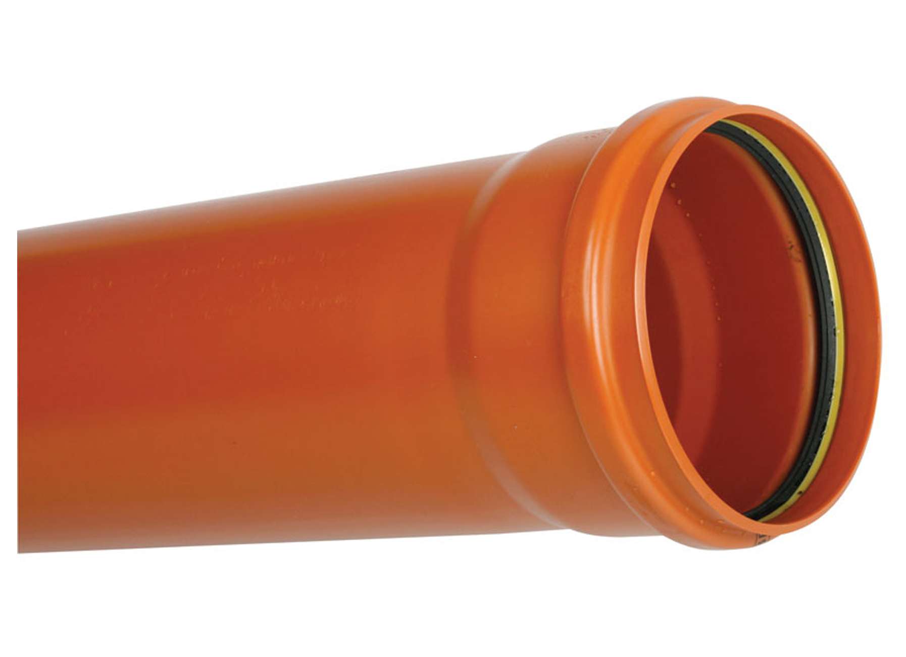 TUYAU EGOUT PVC BENOR ROUGE-BRIQUE MANCHONNE