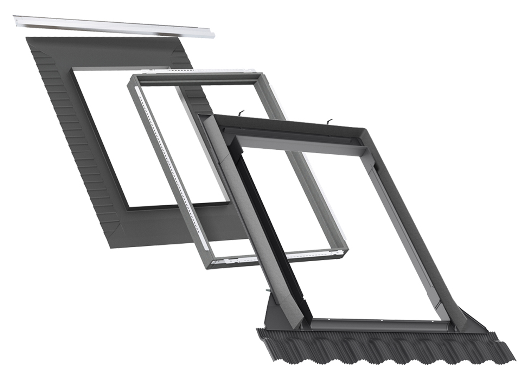 Velux EDW Pro+ Raccord Tuiles Profilées