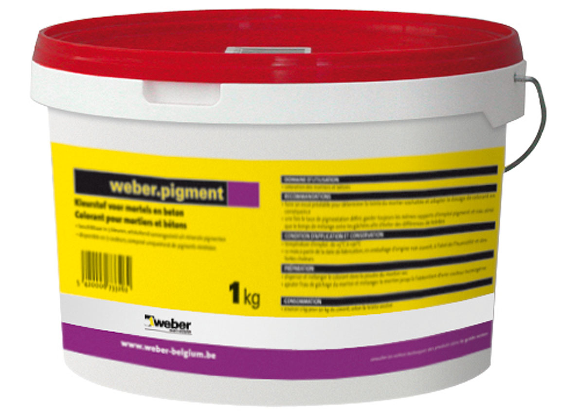 Weber Pigment Kleurstof voor Mortels en Beton