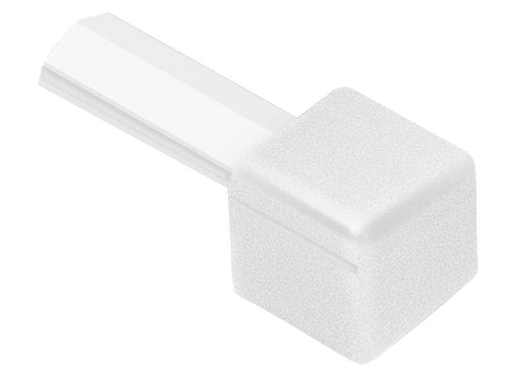 SCHLUTER QUADEC-AC ANGLE SORTANT BLANC PUR MAT H=10MM