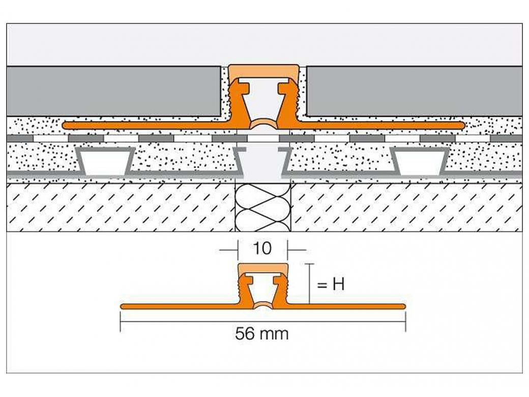 SCHLUTER DILEX-BWB PROFILE DE DILATATION