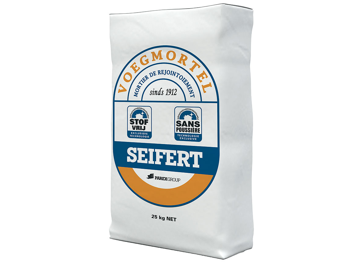 SEIFERT GEKLEURDE VOEGMORTEL 931 GRIJS-ZWART 25KG