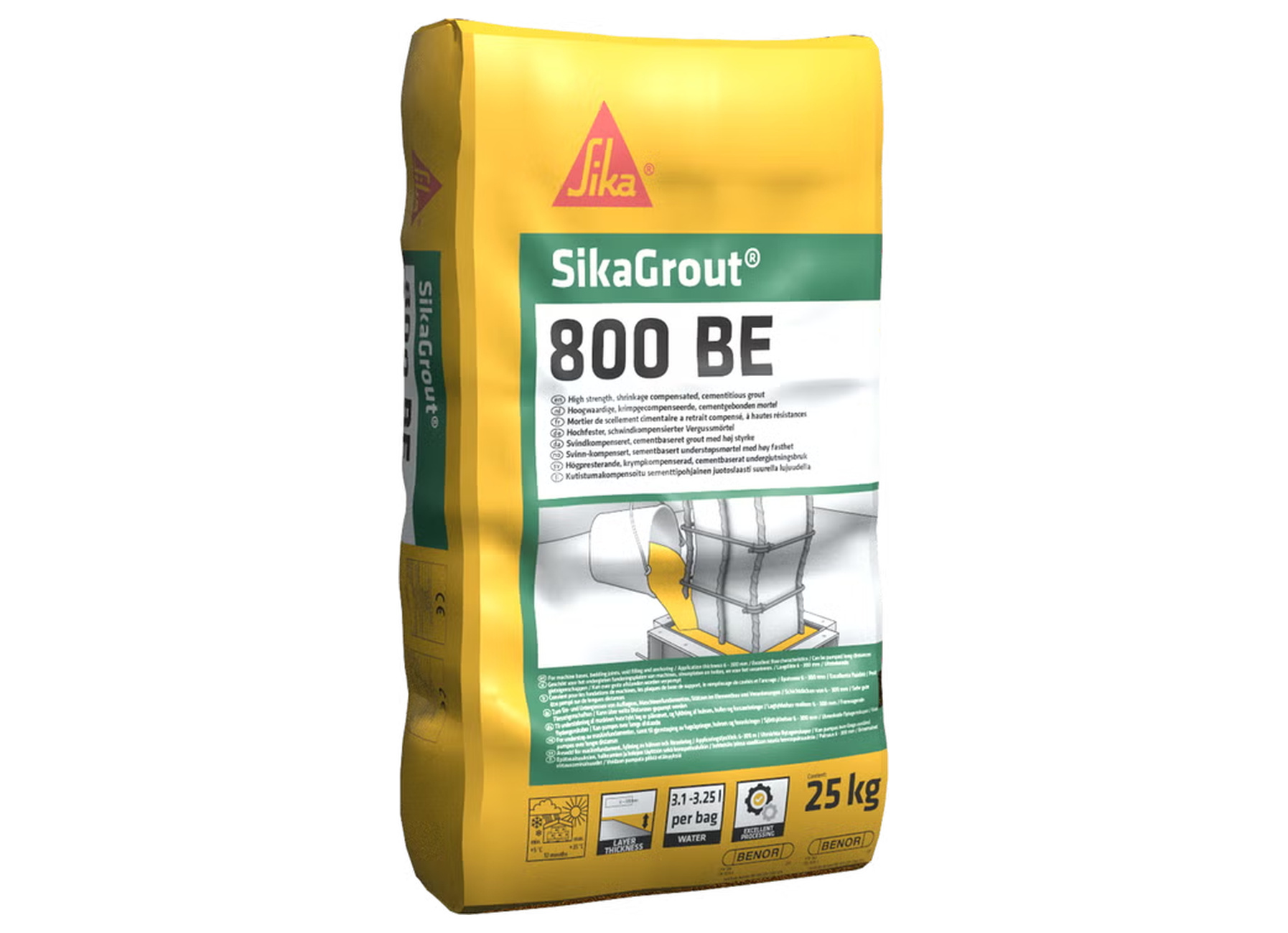 SikaGrout-800 BE giet- en ankermortel 25 kg