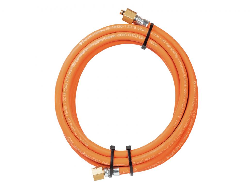 SIEVERT PROPAANSLANG 4M Ø4MM BSP 3/8'''' L 1X DRAAIBAAR EN 1X VAST