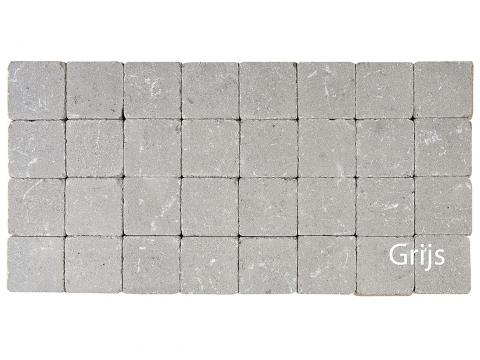 KLINKER GETROMMELD 15X15X6CM GRIJS