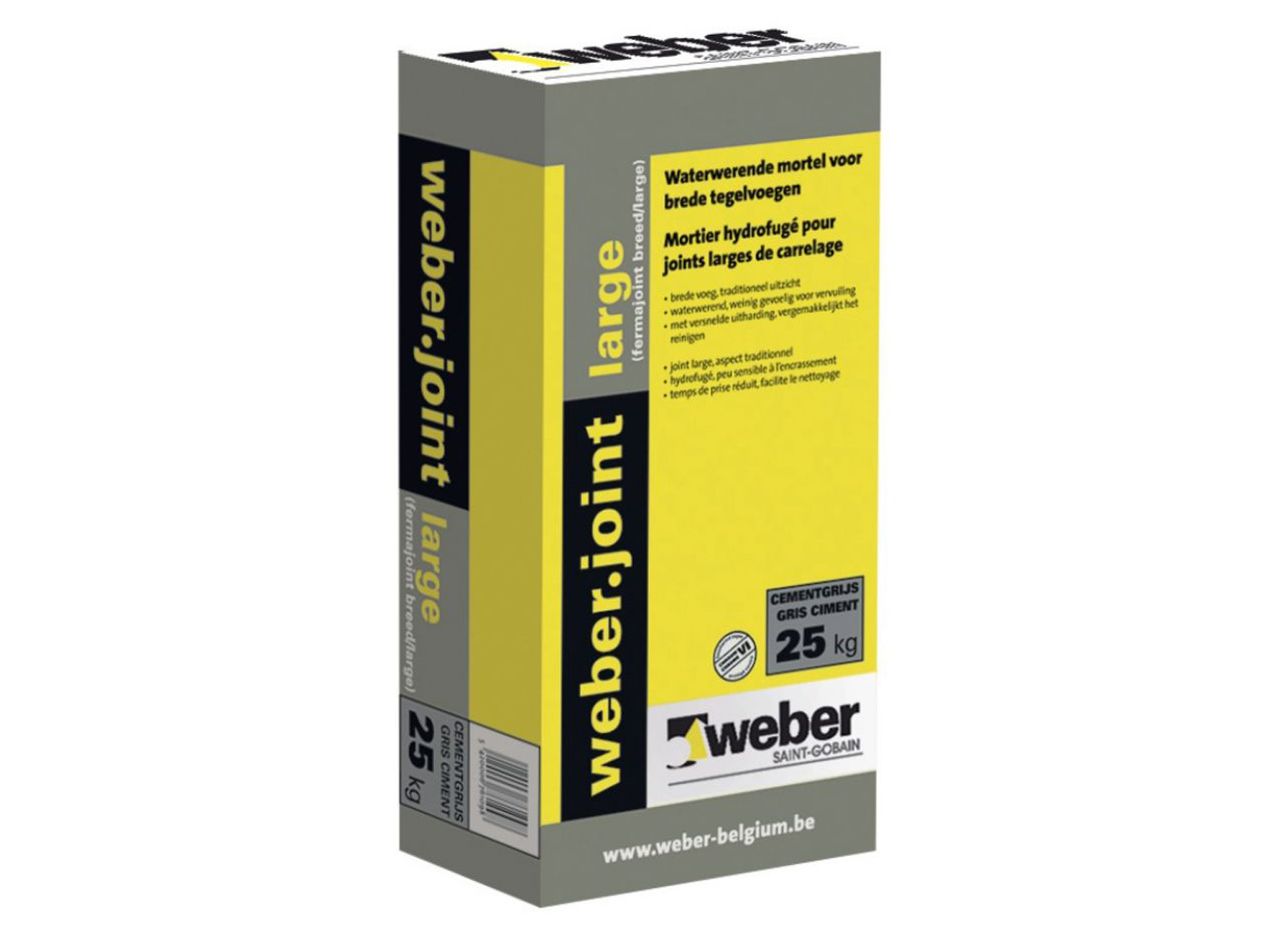 WEBER.JOINT LARGE GRIS ACIER 25KG