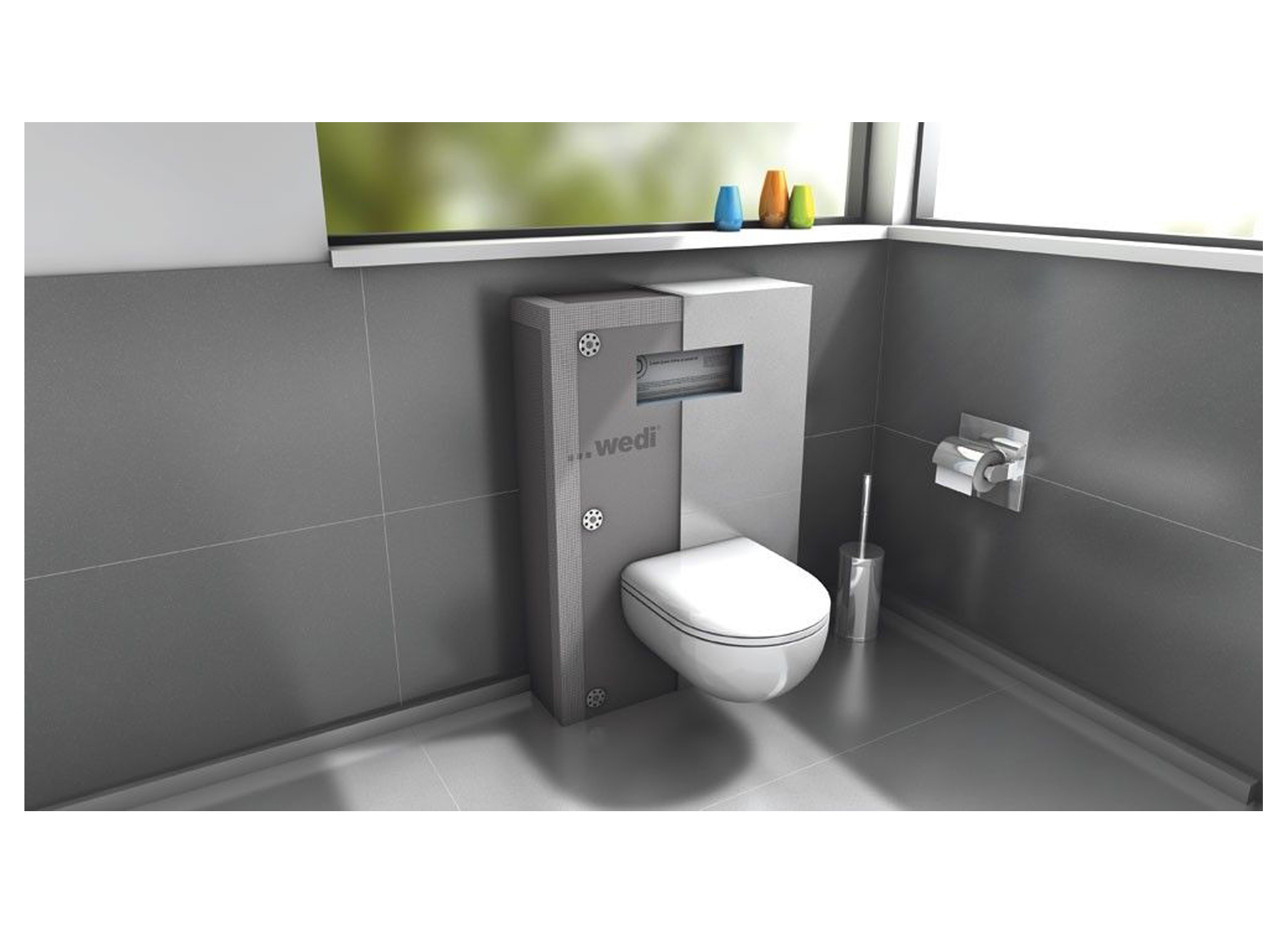 WEDI I-BOARD BOUWPLAAT VOOR HANGTOILET 1245X1200X20MM