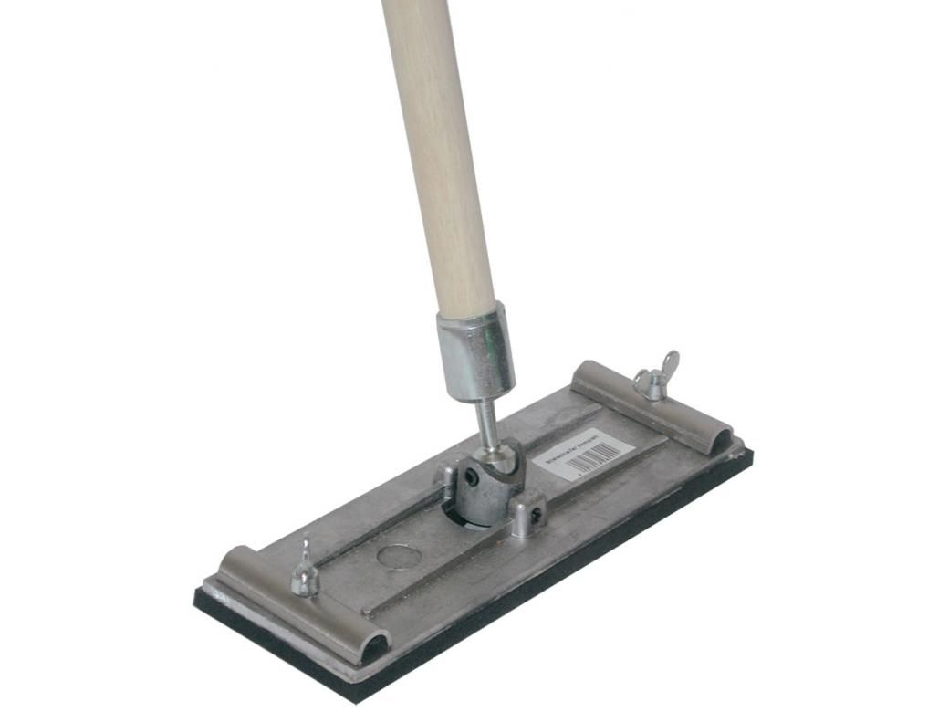 SCHUURDER MET KNIEGEWRICHT OP STEEL 240X85MM