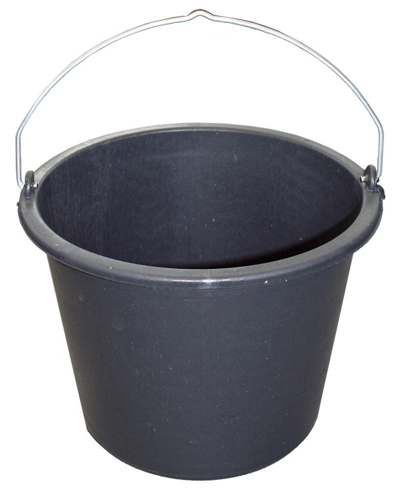 SOLID Seau de maçon - PE  20 L - noir