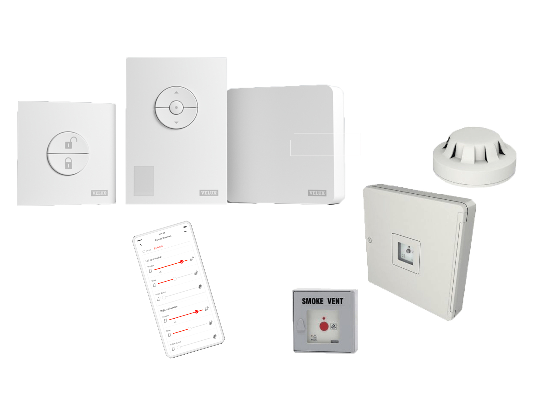 Bedieningssystemen voor verluchting en ontroking