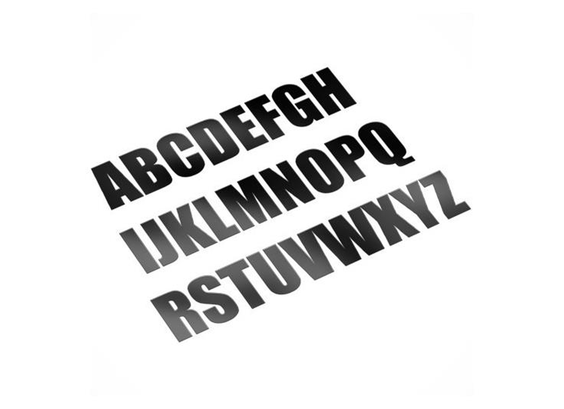 Lettres et chiffres adhésifs