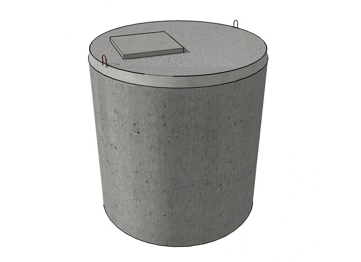 Citerne à eau de pluie souterrain