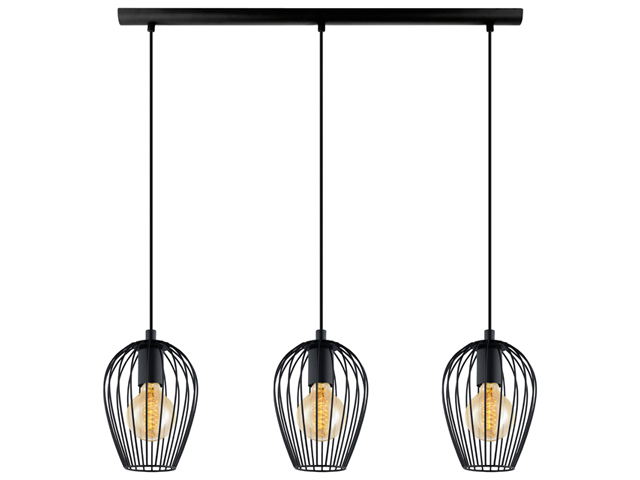 EGLO HANGLAMP VINTAGE NEWTOWN 3X60W Ø160MM