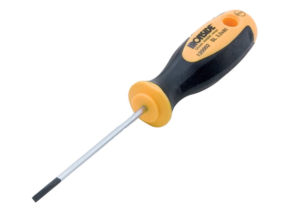 PLATTE SCHROEVENDRAAIER 3X80 ROND BLAD