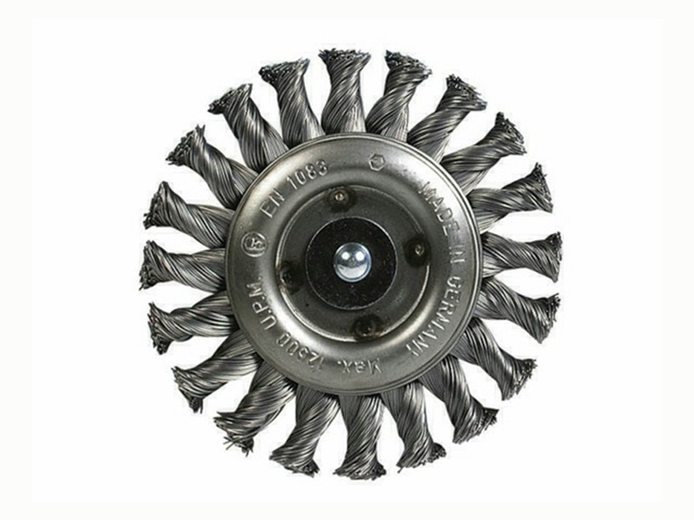 BROSSE CIRCULAIRE ACIER TORSADE Ø178X22MM