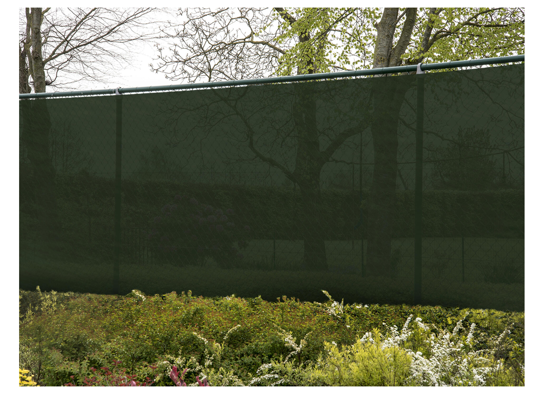 TUILE D'OMBRAGE VERT OCCULTANT 95% L=2M  (PAR M CRT)