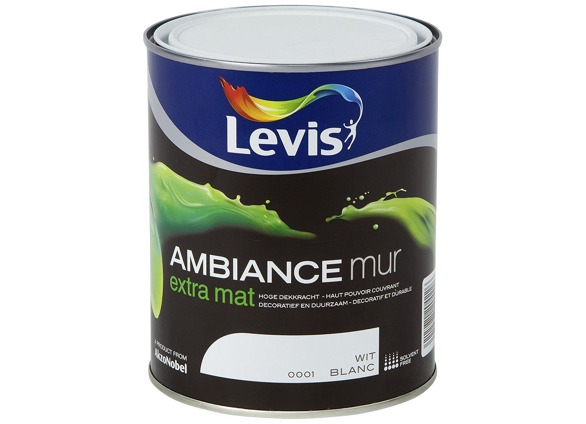 LEVIS AMBIANCE MUR EXTRA MAT - BLANC 0001 1L
