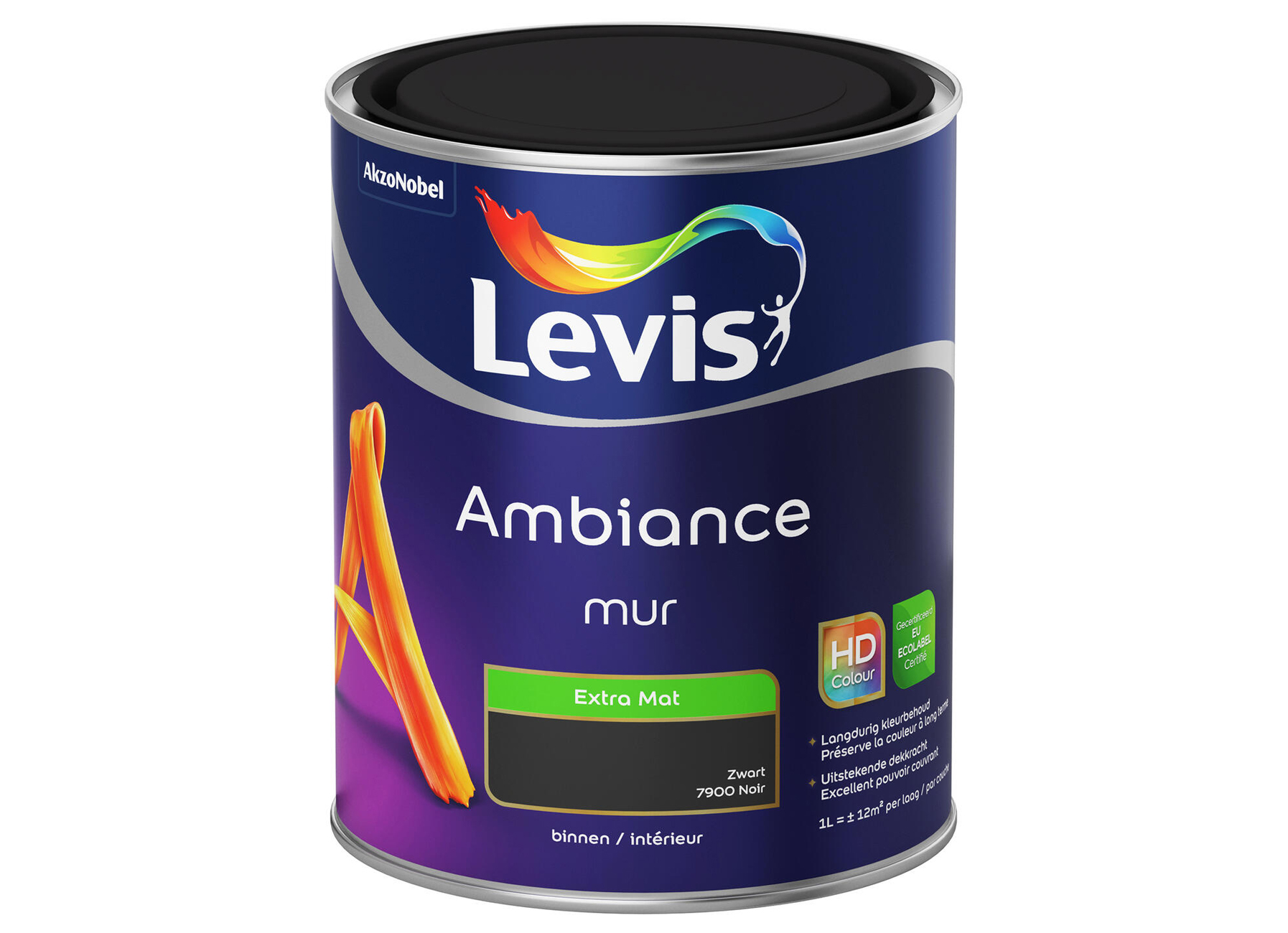 AMBIANCE MUR EXTRA MAT - NOIR 7900 1L