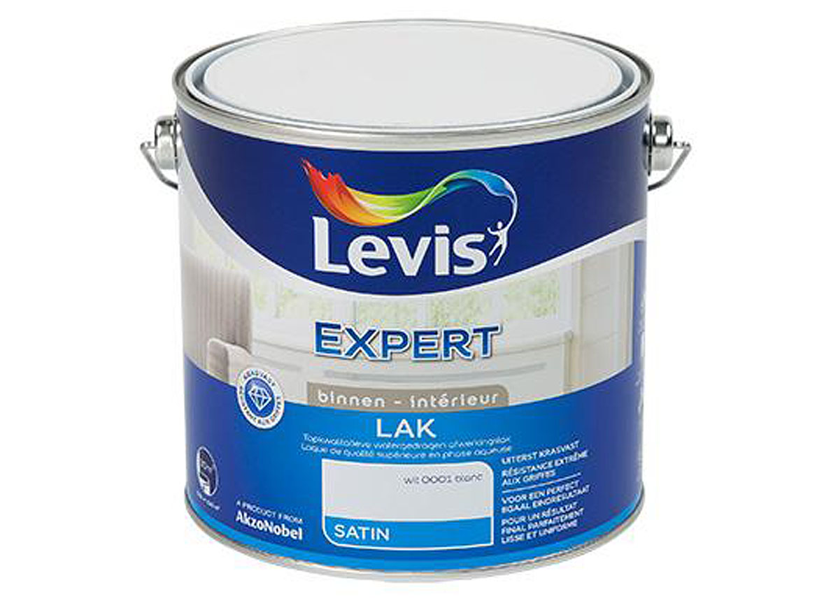 LEVIS EXPERT HOUTLAK BINNEN SATIJN WIT 0110 2,5L