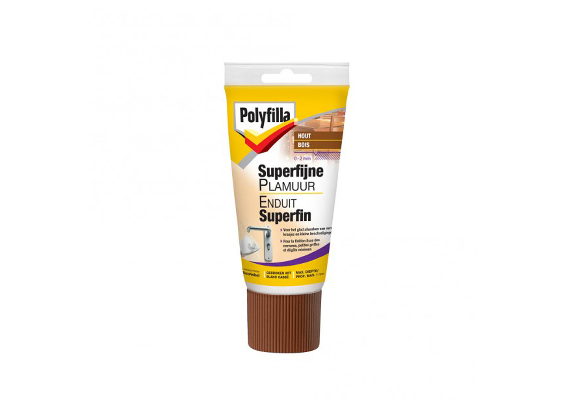 POLYFILLA SUPERFIJNE PLAMUUR GEBROKEN WIT 250G