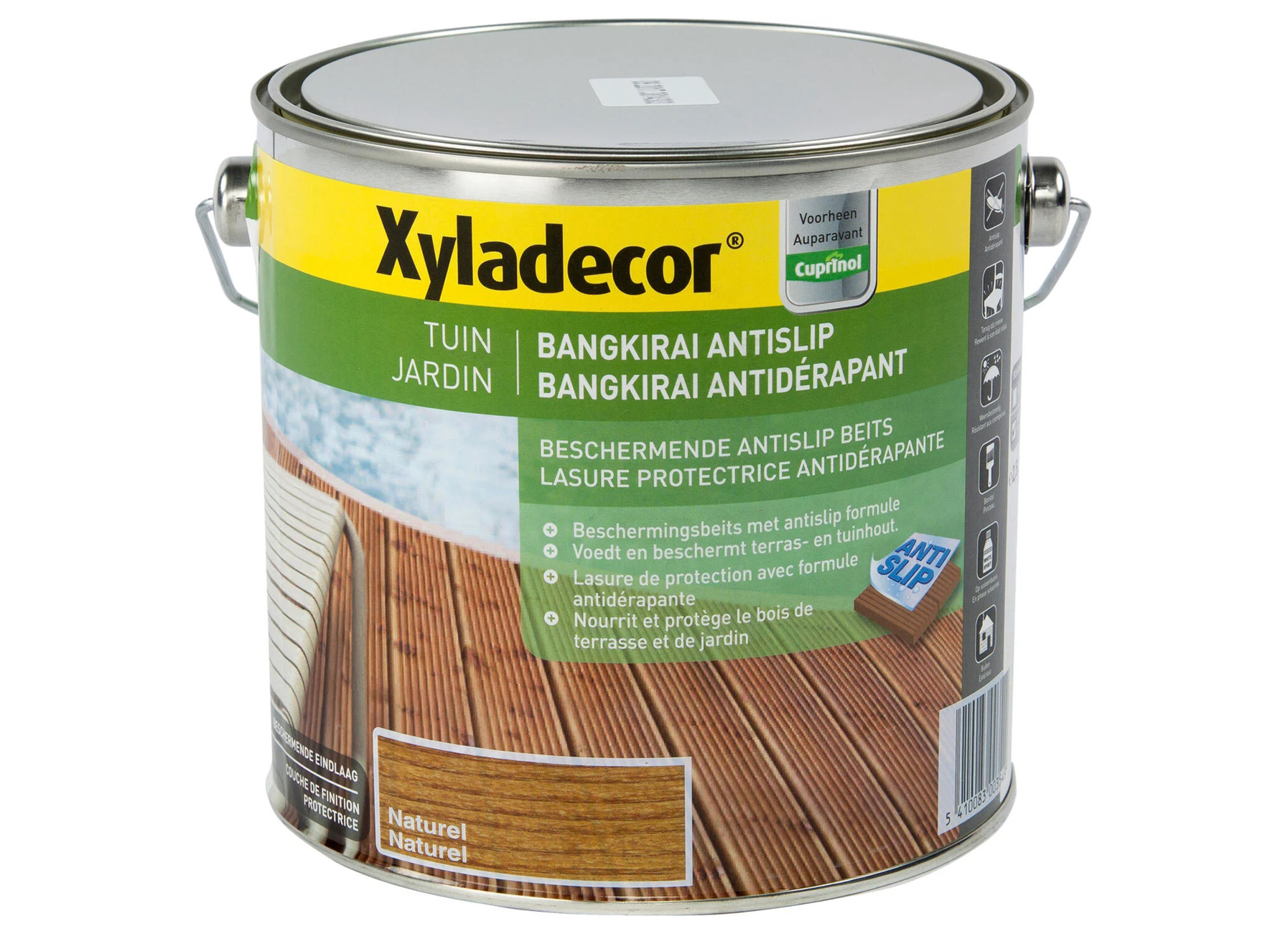 XYLADECOR BANGKIRAI ANTISLIP NATUREL 2,5L