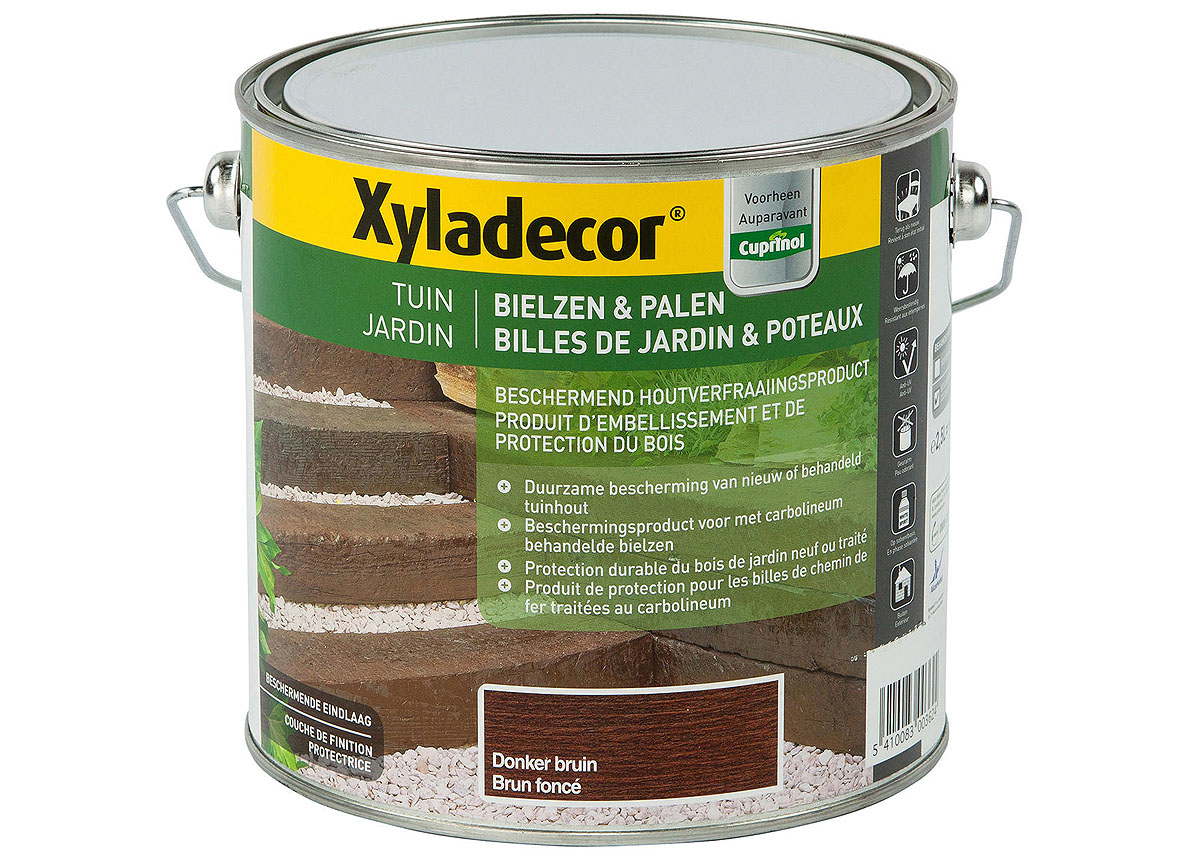 XYLADECOR BILLES DE JARDIN & POTEAUX BRUN FONCE 2,5L