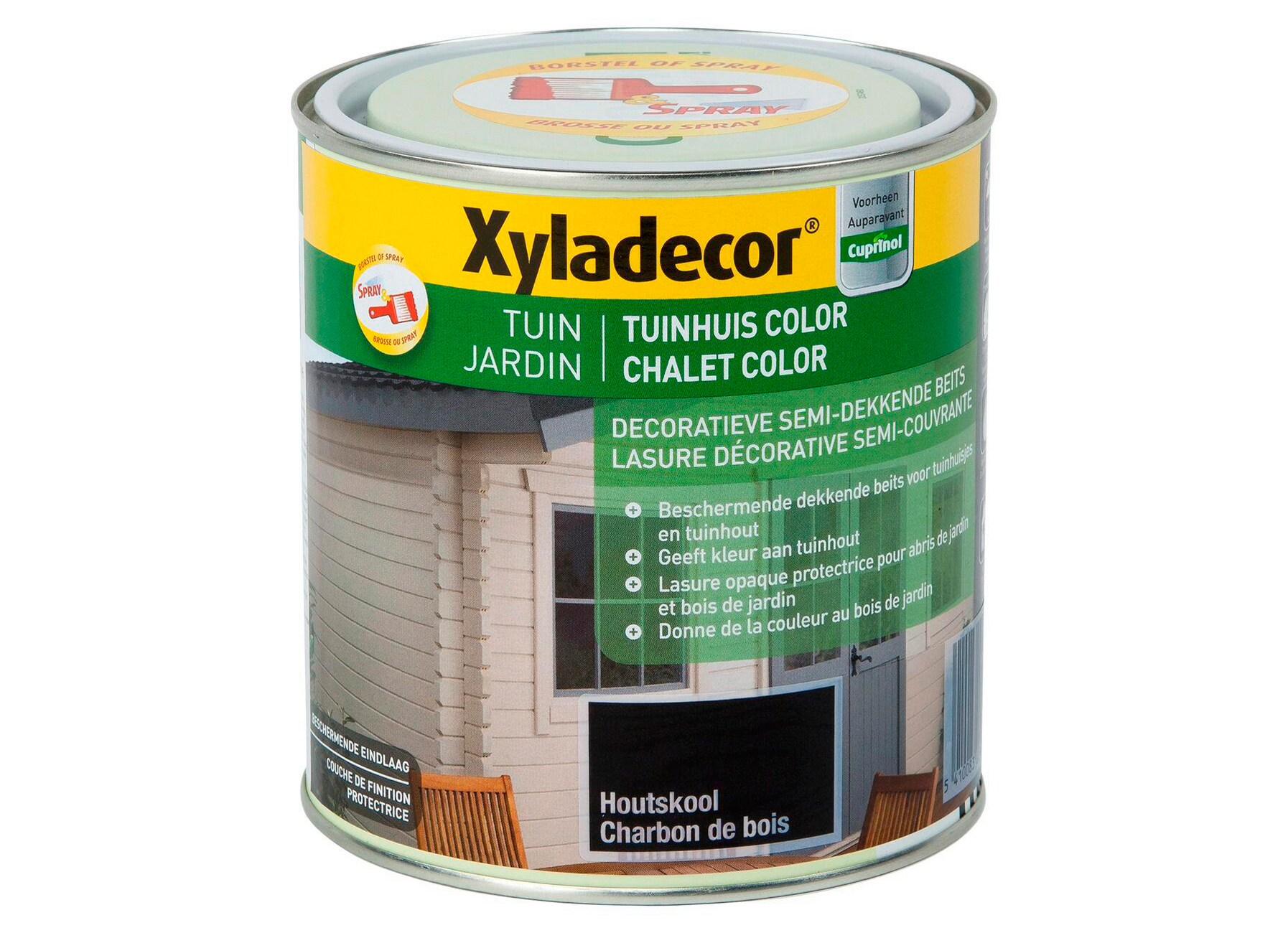 XYLADECOR CHALET COLOR CHARBON DE BOIS 1L