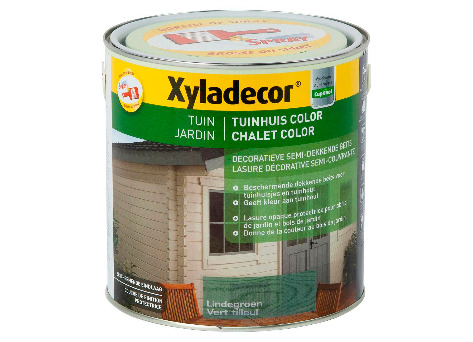 XYLADECOR TUINHUIS COLOR LINDE GROEN 2,5L