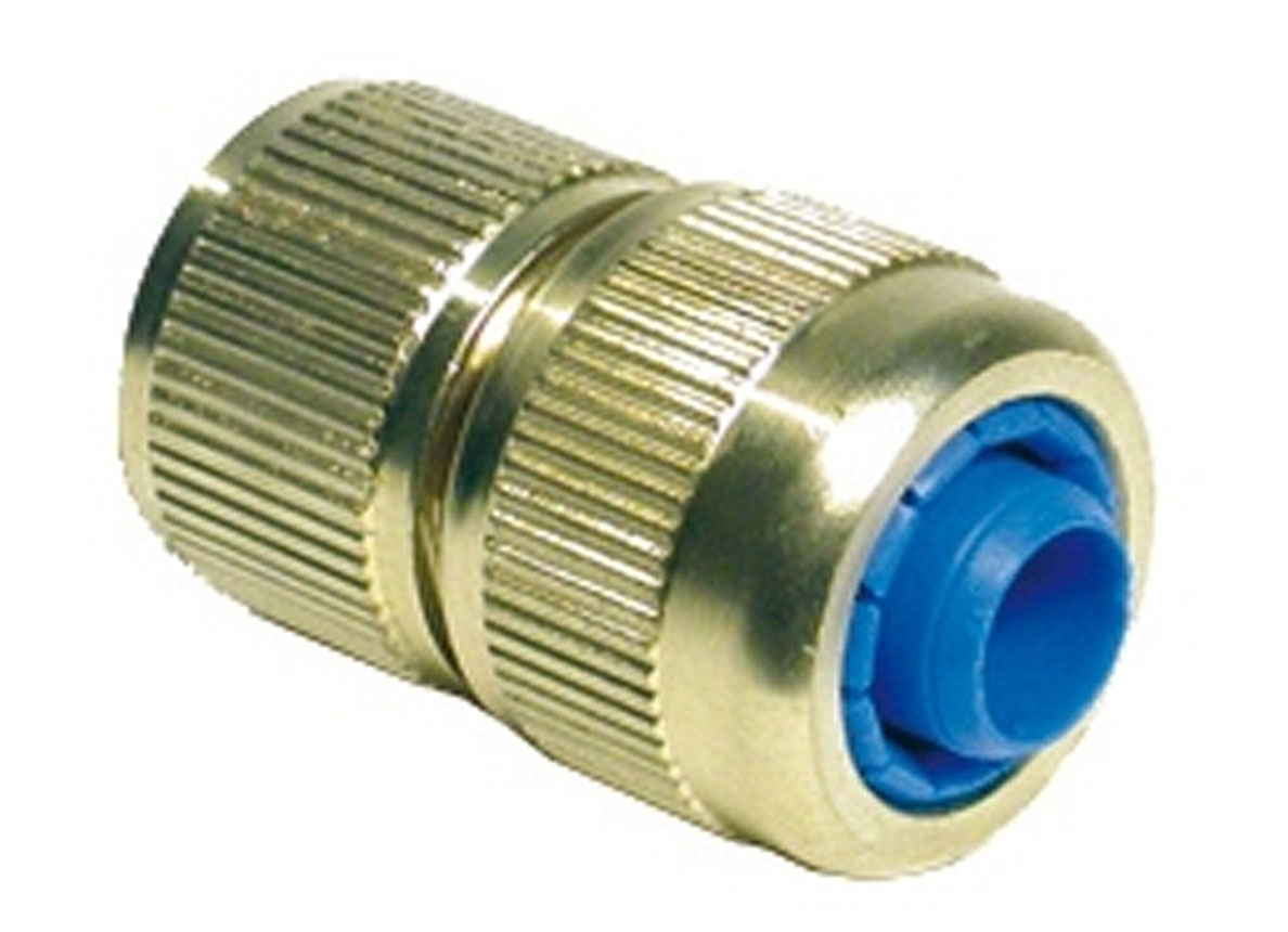 RACCORD RAPIDE AVEC PORTE-TUYAU Ø12-18MM EN LAITON