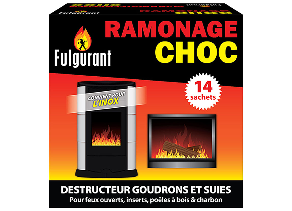 Fulgurant Choc Poudre De Ramonage 14x40g - sanitaire - chauffages