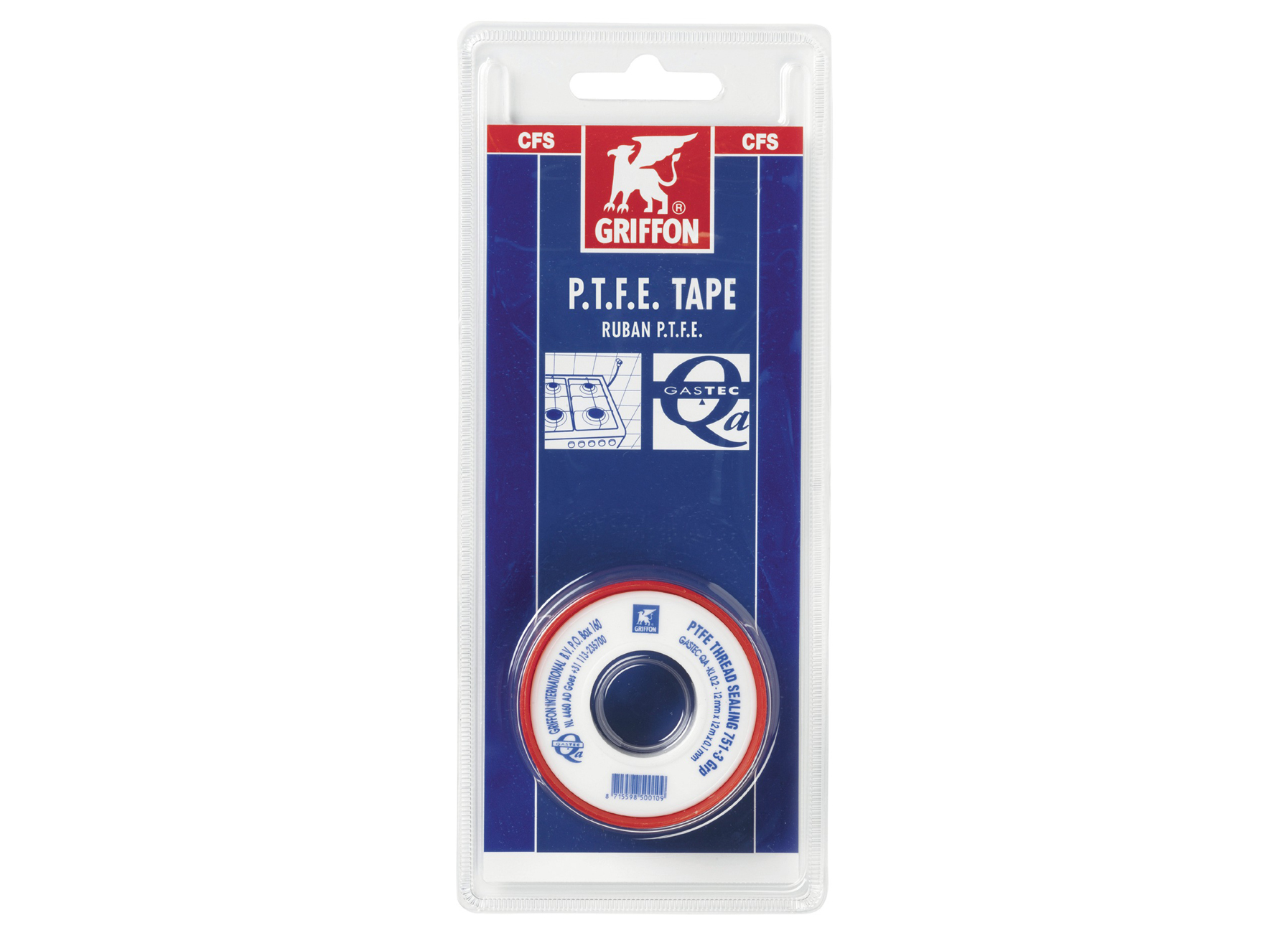 GRIFFON RUBAN PTFE GASTEC 12M X 12MM X 0.10MM