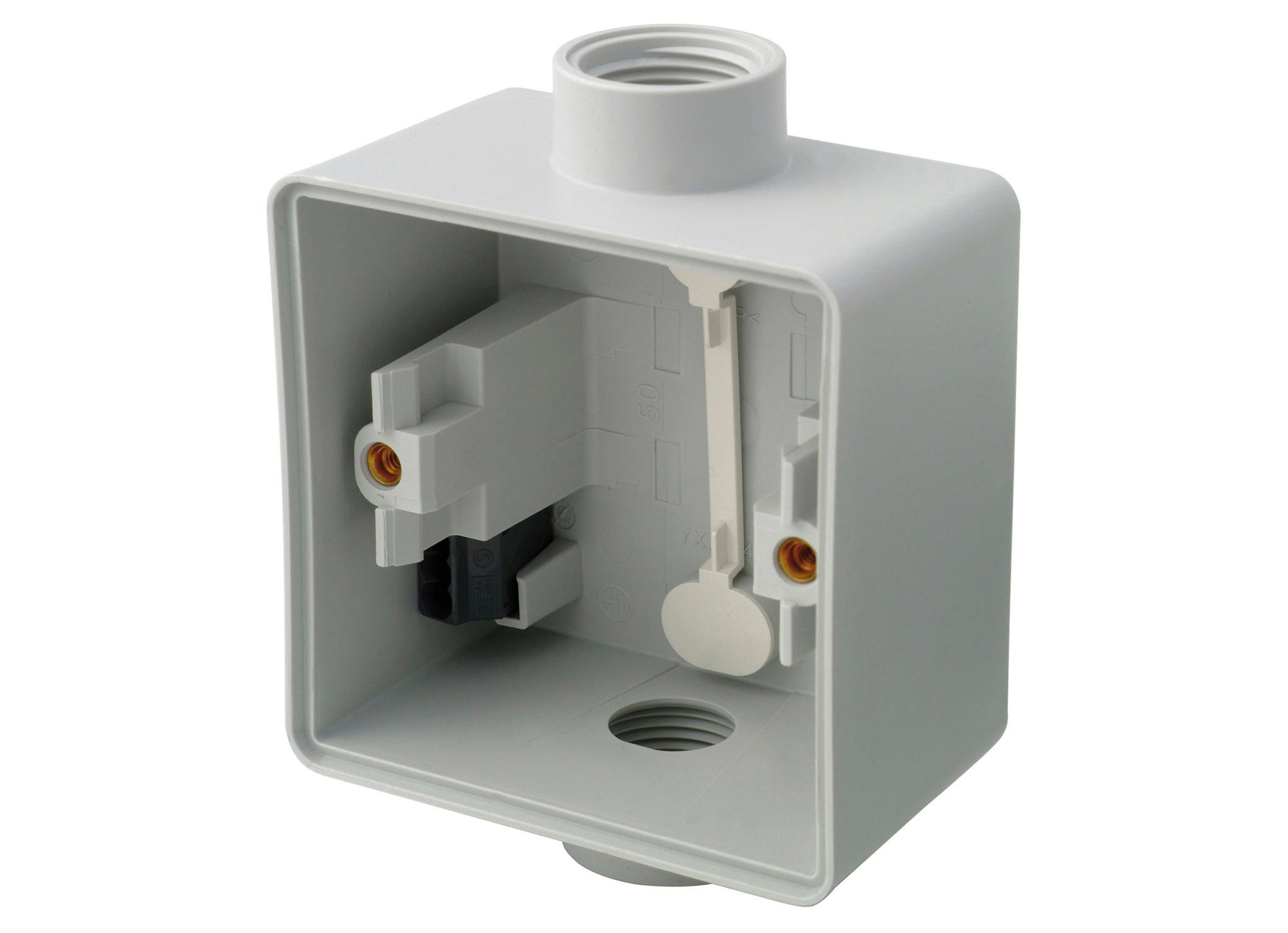 NIKO HYDRO BOITIER SIMPLE EN SAILLIE 1+1 ENTREES M20 GRIS