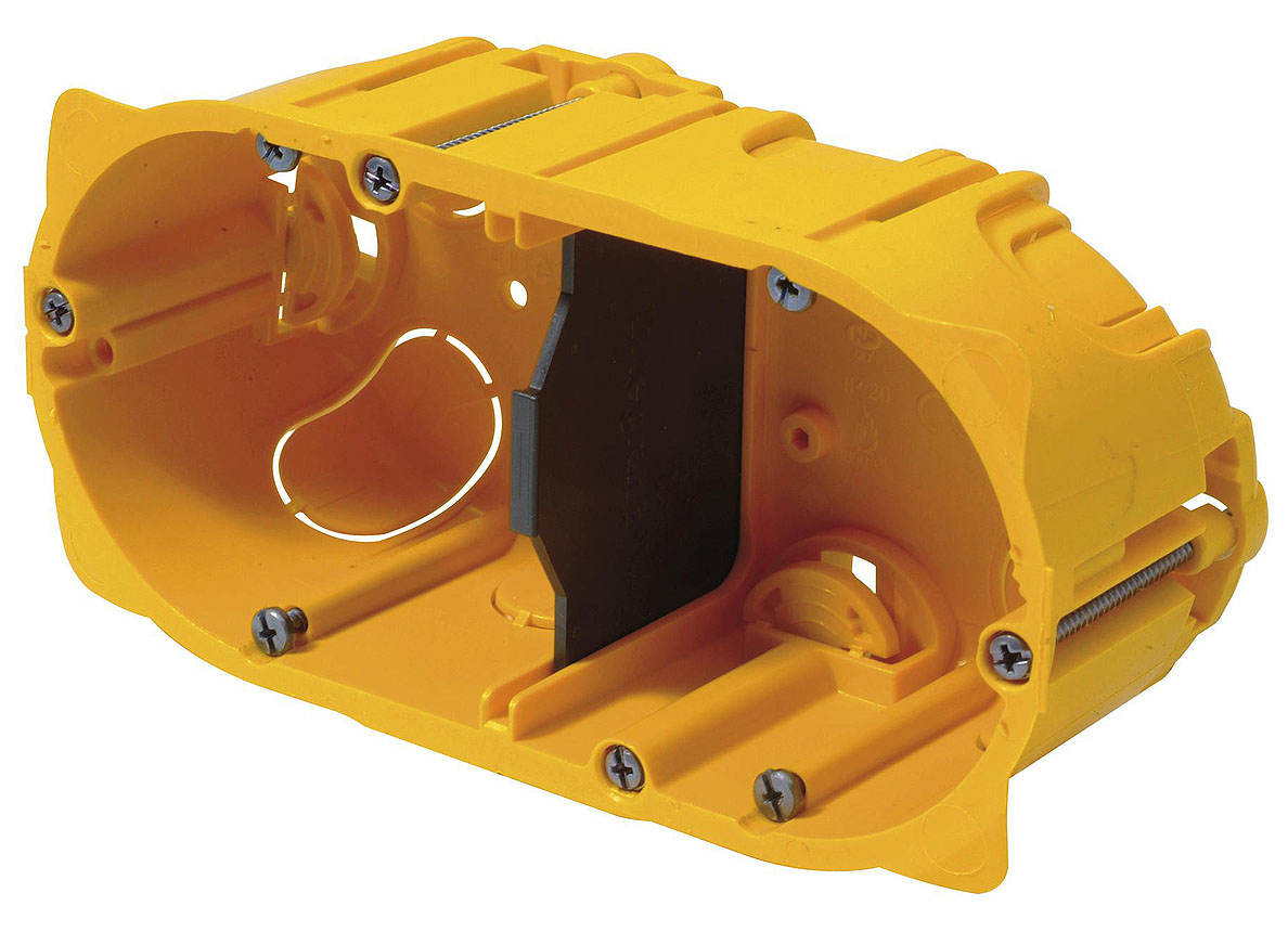 Anesthesie Skalk Catastrofaal Dubbele Inbouwdoos Horizontaal 71mm - elektriciteit - elektrisch  installatiemateriaal - stopcontacten schakelaars - inbouw aftakdozen -  dubbele inbouwdoos horizontaal 71mm