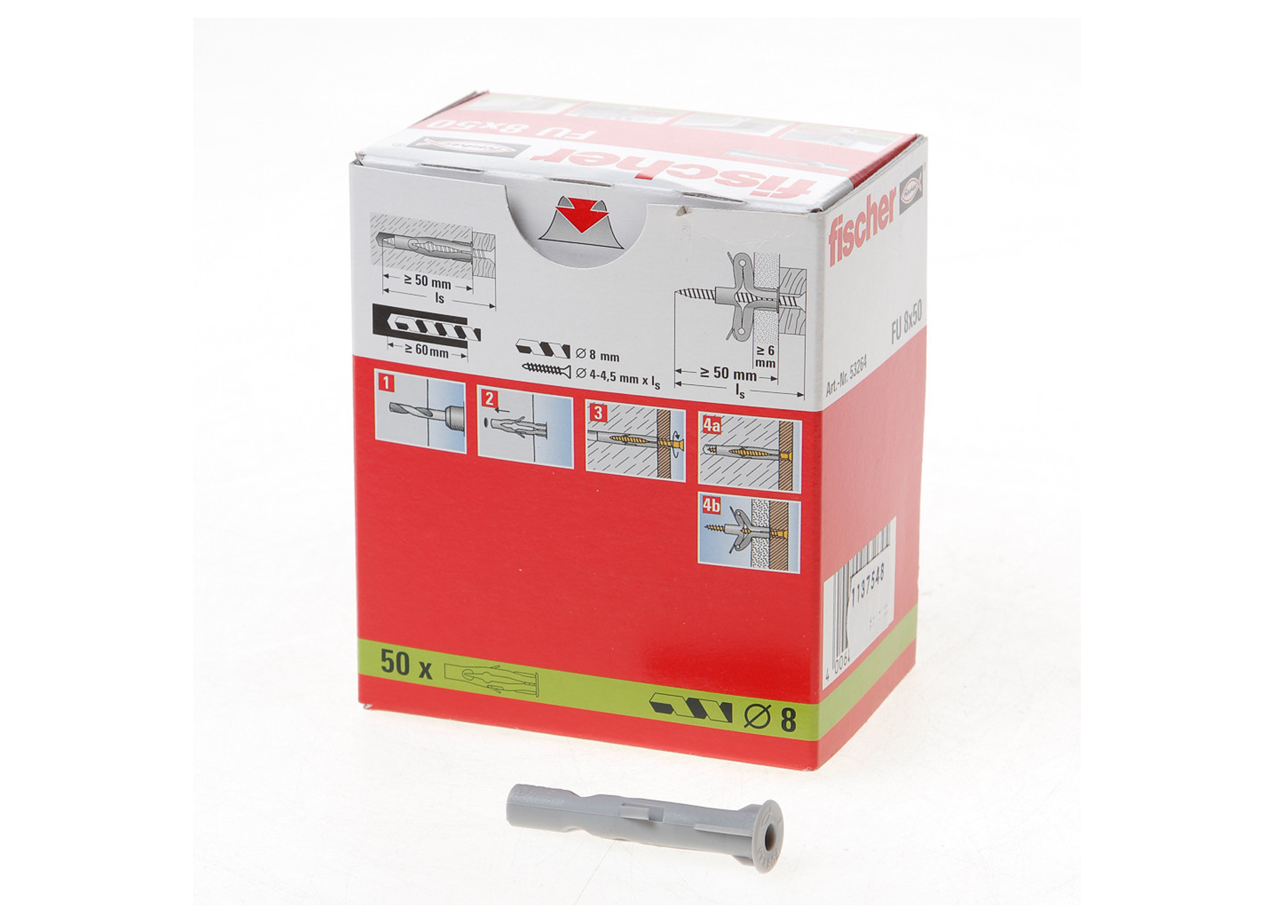 FISCHER CHEVILLE UNIVERSELLE FU 8X50 (50)