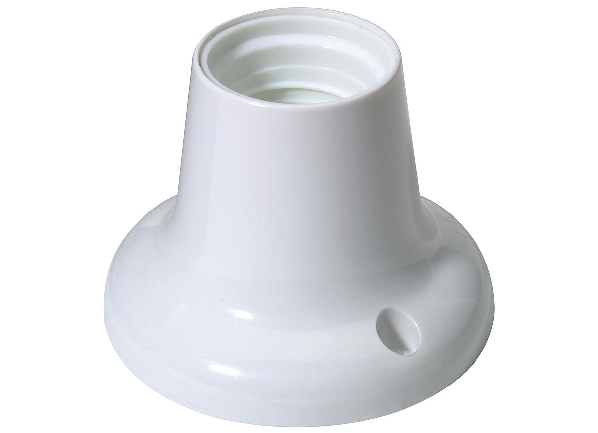 DOUILLE DROITE E27 BLANC