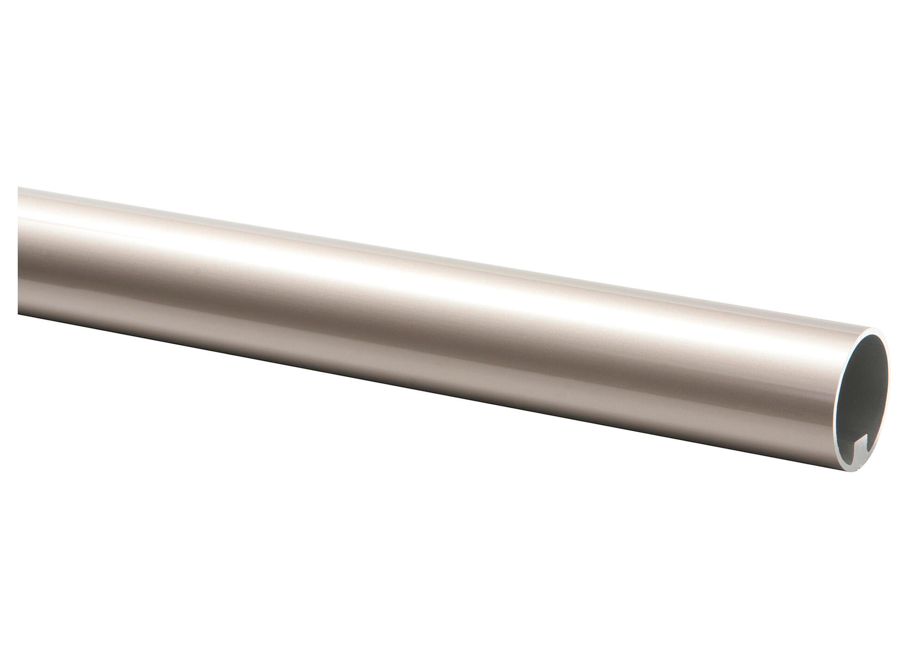 CANDO TRAPLEUNING ROND Ø45MM GEBORSTELD INOX LOOK L=390CM