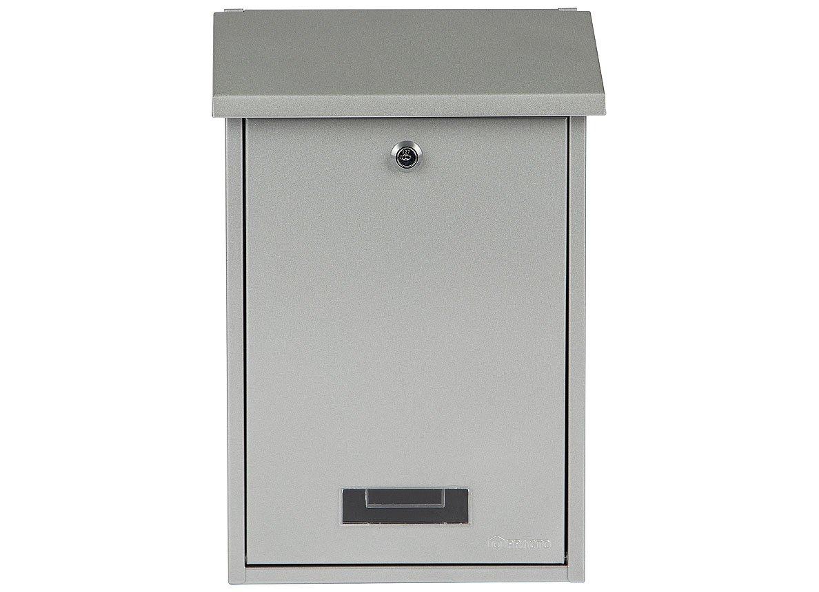 BRIEVENBUS DUBLIN RECHTHOEKIG GROOT ZILVERGRIJS