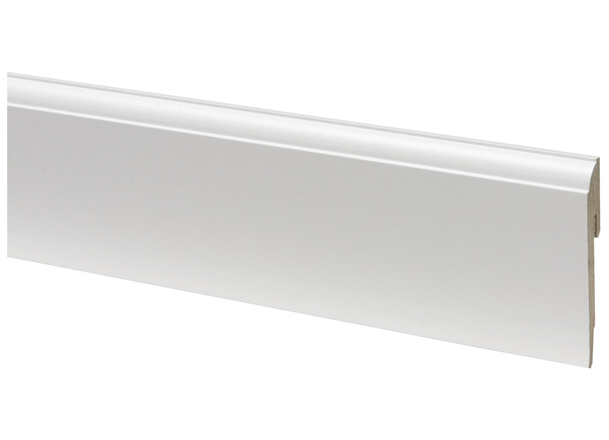 PLINTHE MURALE STYLE 1280 BLANC 79X12MM L=240CM