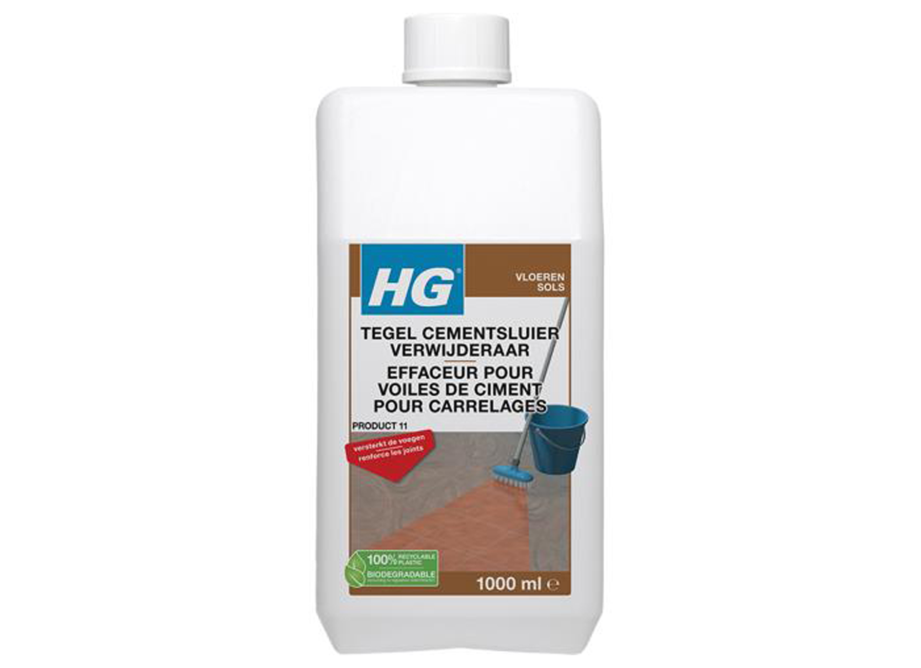 HG EFFACEUR POUR VOILES DE CIMENT POUR CARRELAGES 1L