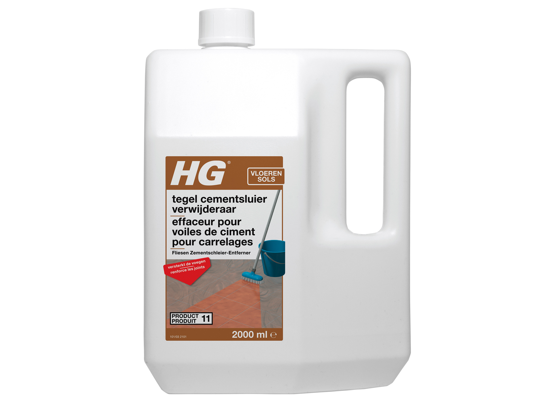 HG EFFACEUR POUR VOILES DE CIMENT POUR CARRELAGES 2L