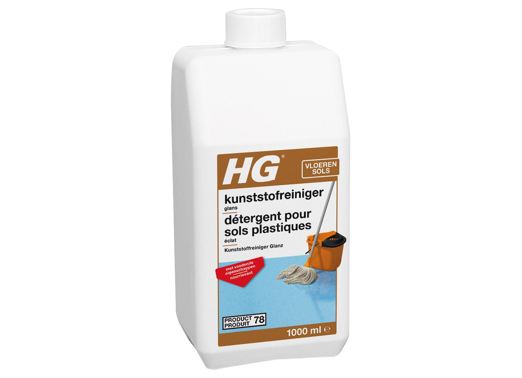 HG DETERGENT ECLAT POUR SOLS PLASTIQUES 1L