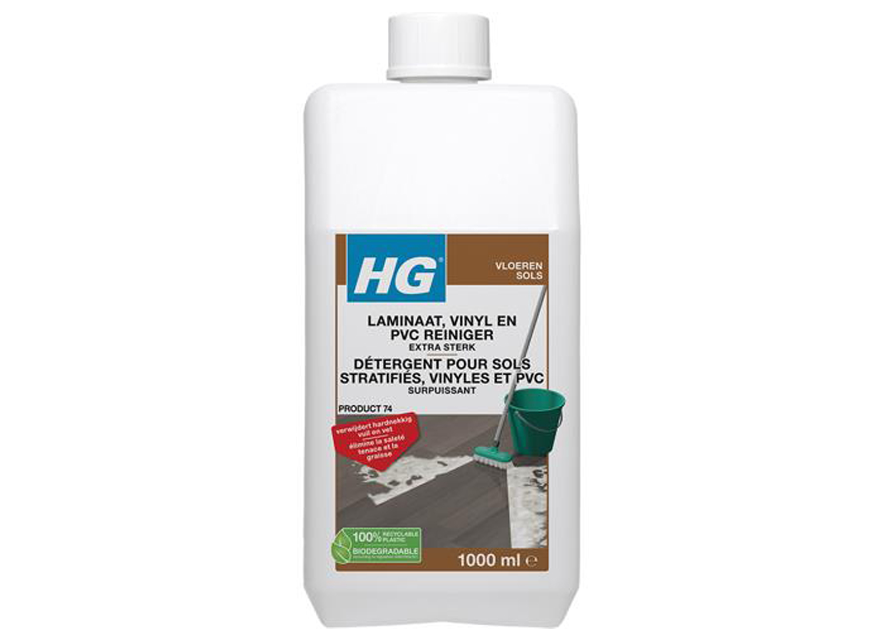 HG DETERGENT SURPUISSANT POUR SOLS STRATIFIES 1L