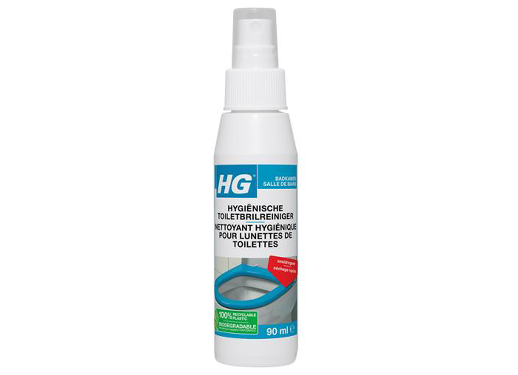 HG NETTOYANT HYGIENIQUE POUR LUNETTES DE TOILETTES 90ML