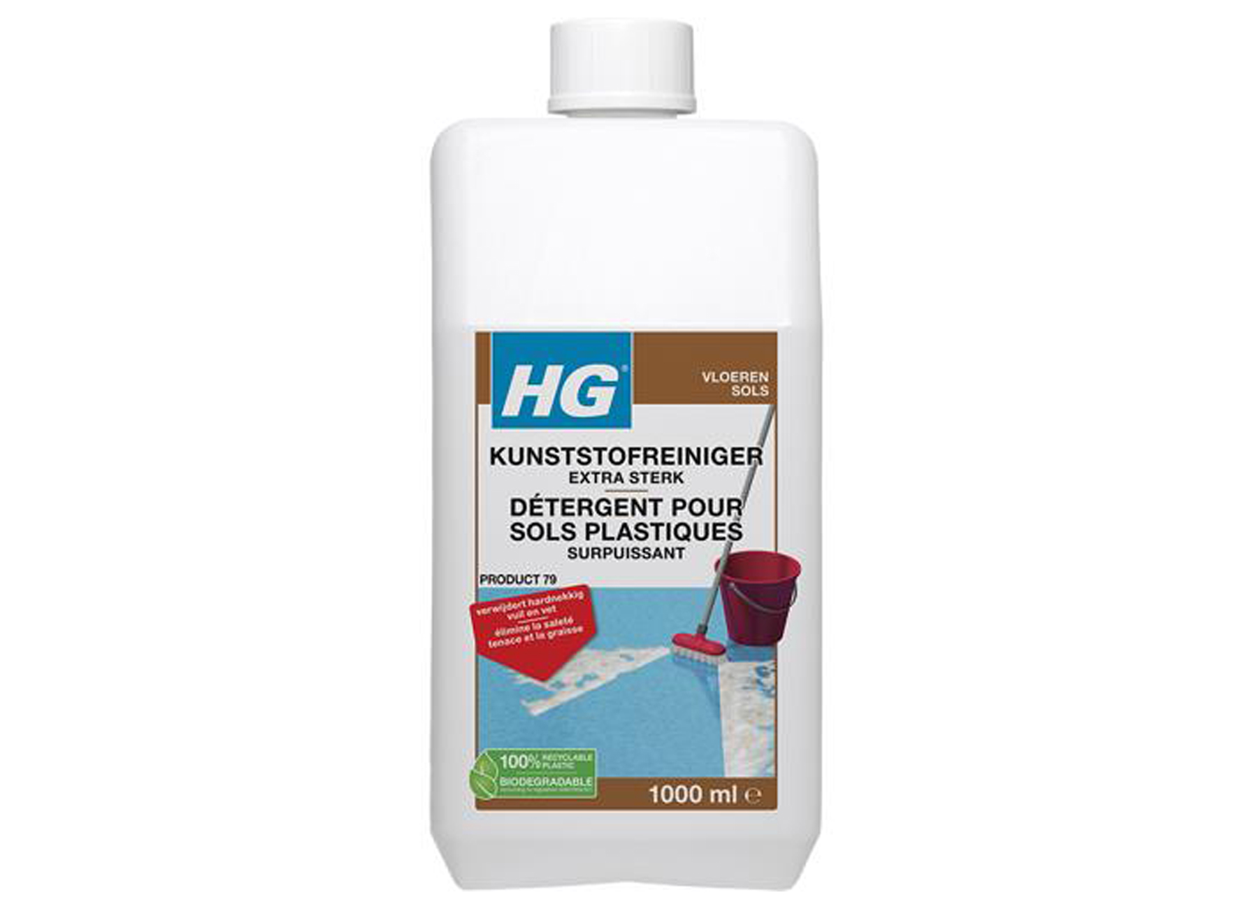 HG DETERGENT SURPUISSANT POUR SOLS PLASTIQUES 1L