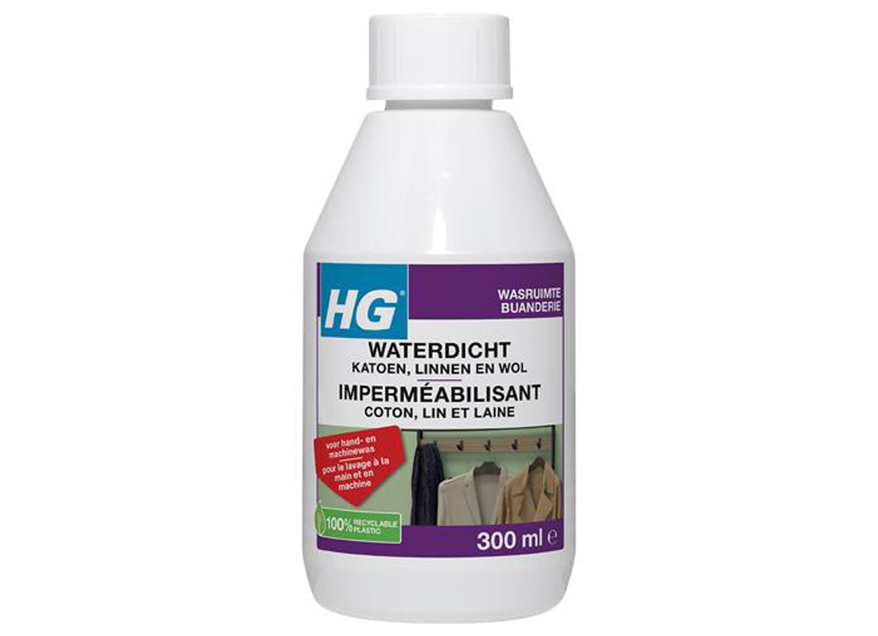 HG IMPERMEABILISANT POUR COTON, LIN, LAINE ET TEXTILES MELANGES 300ML